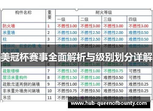 美冠杯赛事全面解析与级别划分详解 美冠杯赛事全面解析与级别划分详解