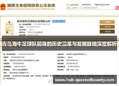 青岛海牛足球队前身的历史沿革与发展脉络深度解析 青岛海牛足球队前身的历史沿革与发展脉络深度解析